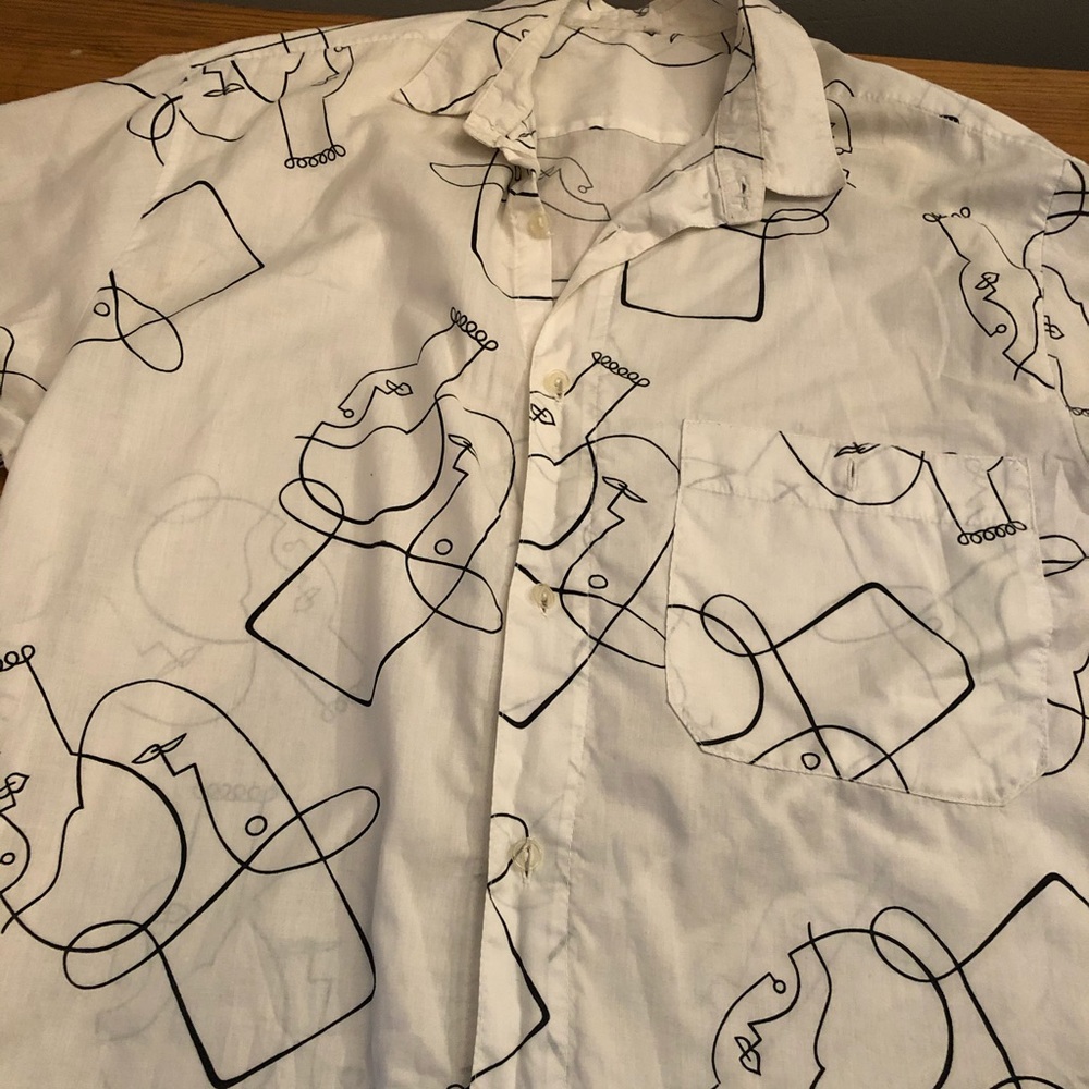 Picasso vibes 90s Flowy shirt